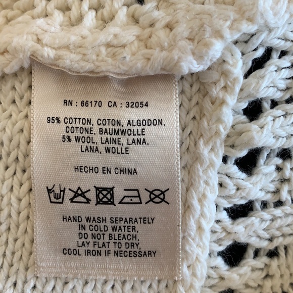 Cotton/Wool Blend Sweater with 3/4 sleeves - Picture 5 of 5